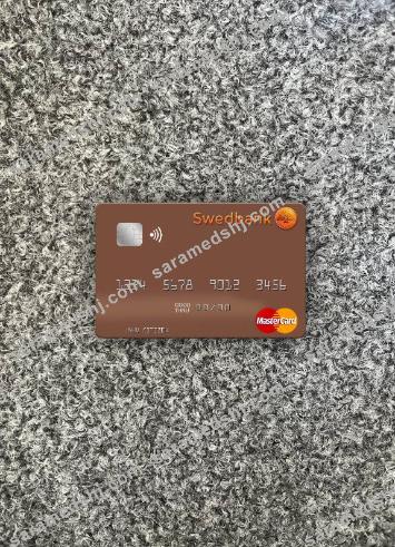 Sweden Swedbank mastercard photolook front